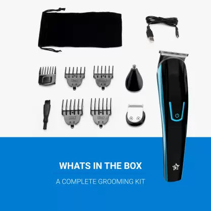 Flipkart SmartBuy MultiTrim Runtime: 60 min Multi Purpose Trimmer for Men  (Blue) Flipkart SmartBuy MultiTrim Runtime: 60 min Multi Purpose Trimmer for Men  (Blue)